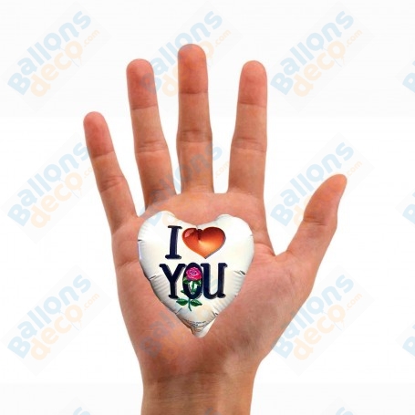 Ballons I Love You Coeurs Mini X5 Saint Valentin