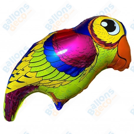 Ballon Perroquet Arc-en-ciel Rose Vintage Anagram, décoration ballon animaux des Tropiques.