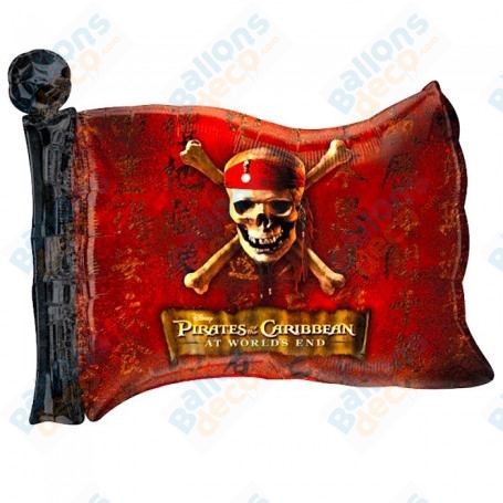 Ballon Drapeaux Pirates Des Caraïbes Disney, Décorations ballons pour anniversaire.