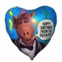 Ballon Half Coeur Vintage Happy Birthday