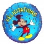 Ballon Mickey Félicitation Vintage Disney