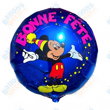 Ballon Mickey Bonne Fête Vintage Disney Anagram, Décorations ballons pour anniversaire.