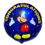 Ballon Mickey Congratulations Disney Vintage