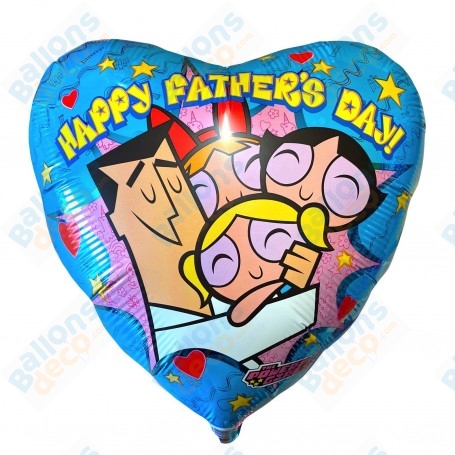 Ballon les Supers Nanas Joyeuse Fête Papa
