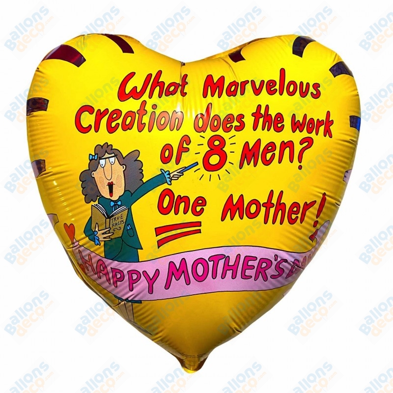 Ballon Happy Mother's Day Rose Rouge - Fête Des Mères