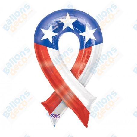 Ballon Ruban Patriotique USA