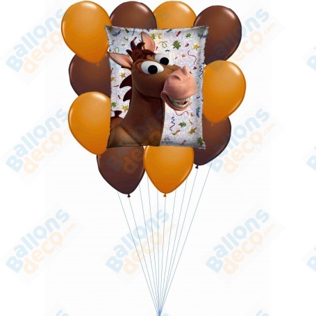 Ballons Pile Poile Toy Story En Grappe Disney Pixar, décoration d'anniversaire avec des ballons.