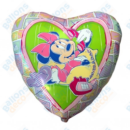 Ballon Minnie Au Téléphone Vintage Disney Anagram, Décorations ballons pour anniversaire.