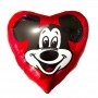 Ballon Mickey Coeur Rouge Années 80 Vintage Anagram Disney