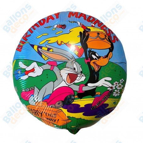 Ballon Bugs Bunny et Daffy Duck Birthday Madness Looney Tunes