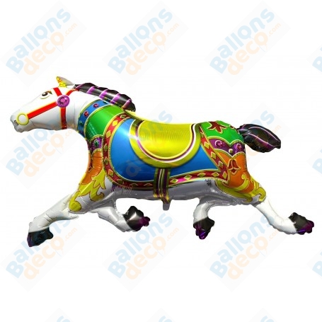 Ballon Cheval blanc de Cirque de marque Anagram, Décoration ballon Anniversaire.