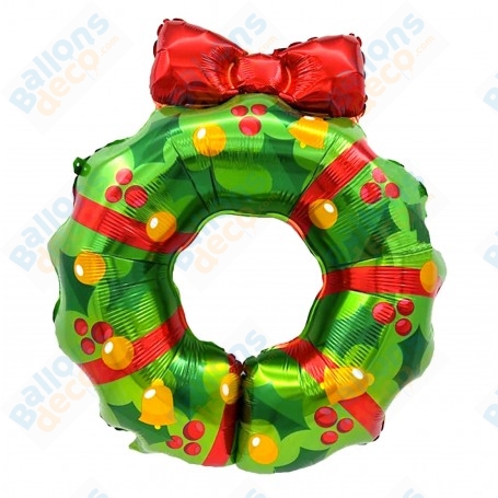 Ballon Couronne de Noël Décoration Vitrine