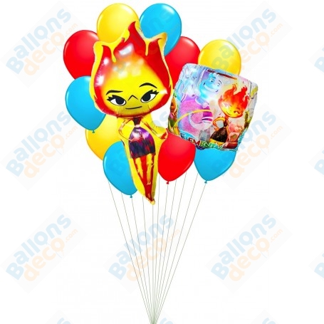 Ballons Élémentaire Pixar en Grappe Disney, décorations ballons anniversaire.