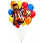 Ballons Lego en Grappe Ninja anniversaire