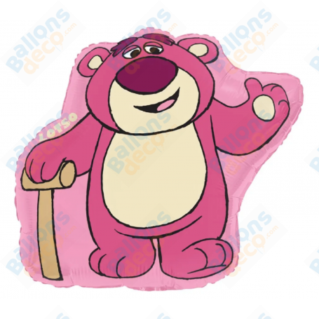Ballon Lotso l'ourson à la Fraise Toy Story Disney, décorations ballon anniversaire.