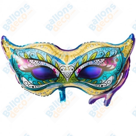 Ballon Masque de Carnaval Multicolore