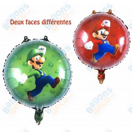 Ballon Super Mario Bros et Luigi Anniversaire
