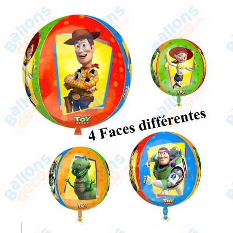 Ballon Toy Story ORBZ 4 Faces Disney, Anagram, décorations ballons D'anniversaire Pixar.