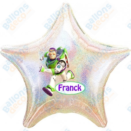 Ballon Buzz L'Éclair Toy Story Personnalisable Disney, décoration ballons anniversaire.