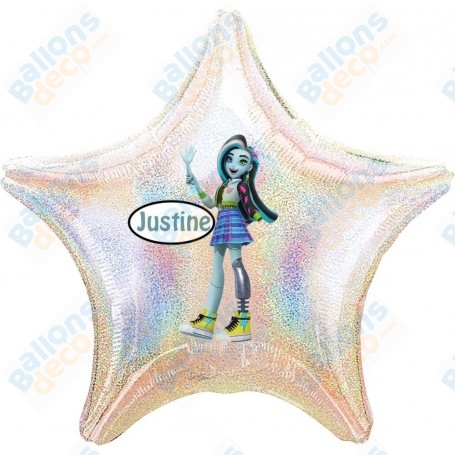Ballon Frankie Stein Monster High G3 Personnalisable Étoile Anniversaire 1 Face