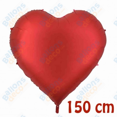 Ballon Coeur Rouge Géant 150 cm Saint Valentin, Fêtes des mères