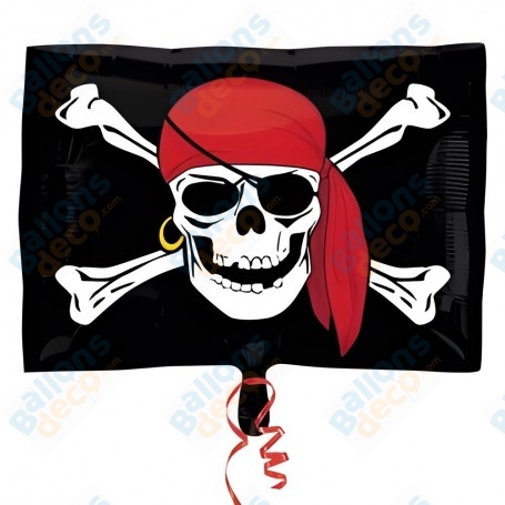 Ballon Drapeau Pirate Noir