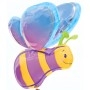 Ballon Abeille Violette et Jaune 3D Insectes Animaux