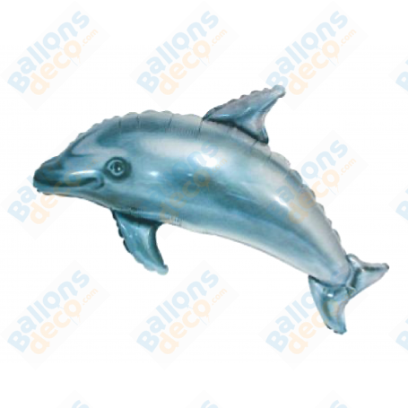 Ballon Dauphin Réaliste Flexmetal Animaux marins, Décoration ballon anniversaire.