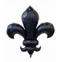 Ballon Fleur de Lys Noir Holographique Carnaval