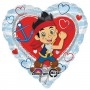 Ballon Jake le Pirate Love Coeur Disney