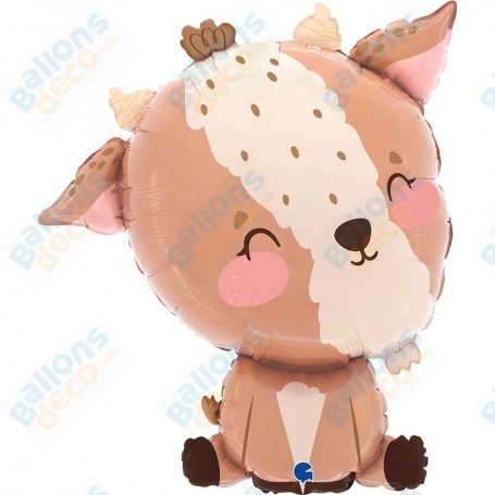 Ballon Chèvre Mignonne Grabo, décoration ballon animaux de la ferme, décoration anniversaire.