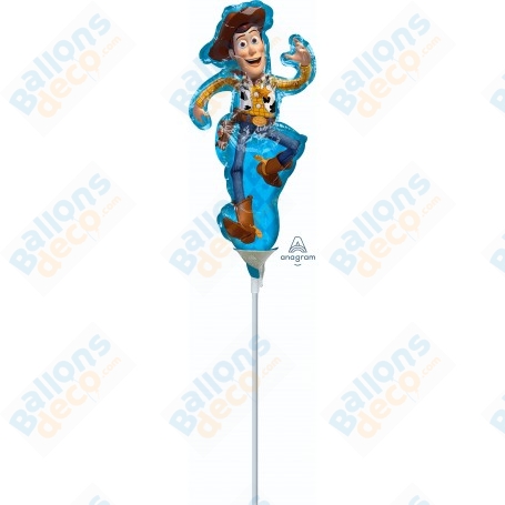 Ballon Woody Toy Story 4 sur Tige Disney, décorations ballons anniversaire.