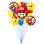 Ballons Super Mario Bros Étoiles en Grappe Nintendo