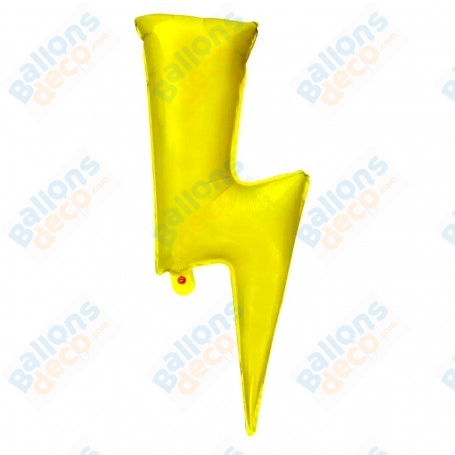 Ballon Foudre Éclaire Or Jaune Géante