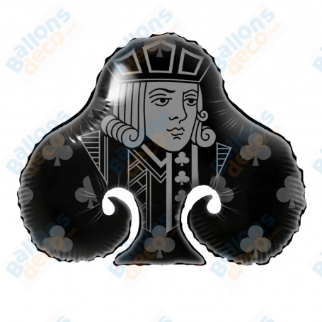 Ballon Vallet de Trèfle Casino Poker 77cm