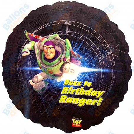 Ballon Buzz L'éclair Birthday Toy Story Disney, décorations ballon anniversaire Pixar.