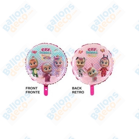Ballon Cry Babies Rond Deux Faces Différentes