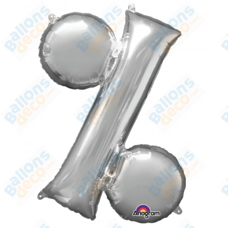 Ballon Pourcentage Argent Soldes, Black Friday