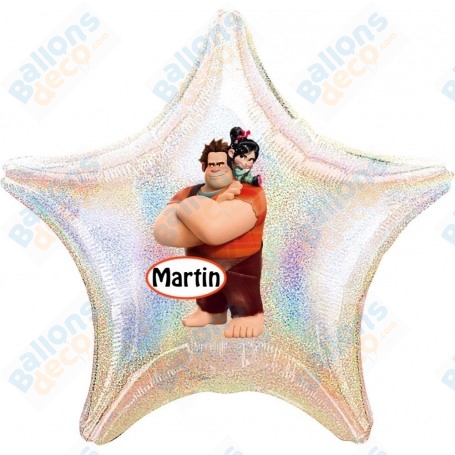 Ballon Les Mondes de Ralph Personnalisable Anniversaire Disney 1 Face, Décorations ballons pour anniversaire.