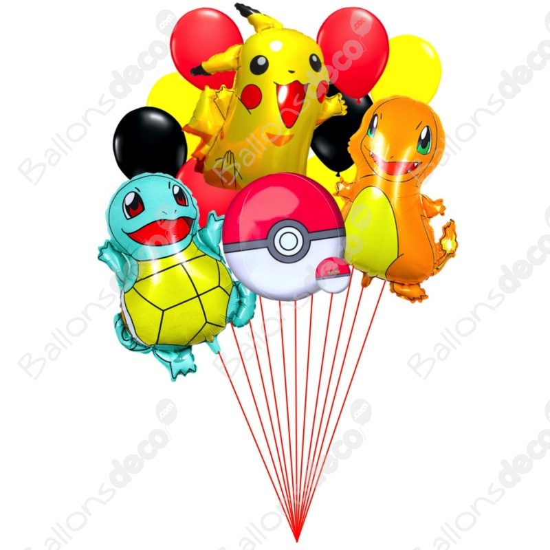 Ballon Anniversaire Pokemon, Ballon Helium Pokemon