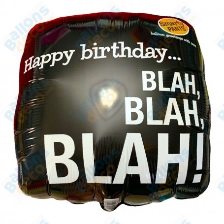 Ballon Happy Birthday Blah Blah Anniversaire