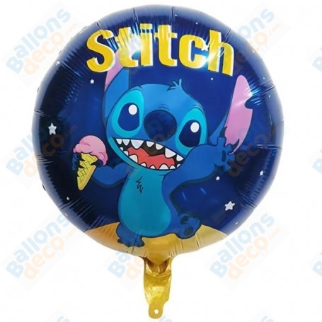 Ballon Stitch Glace 45 cm, décoration ballon anniversaire Disney.