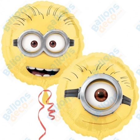 Ballon Minions Deux Faces Différentes Anniversaire