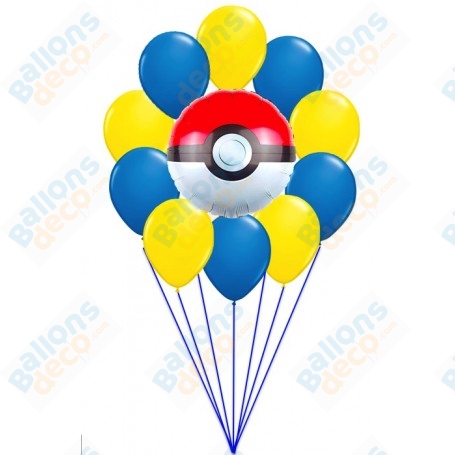 Ballons Pokeball Pokémon en Grappe
