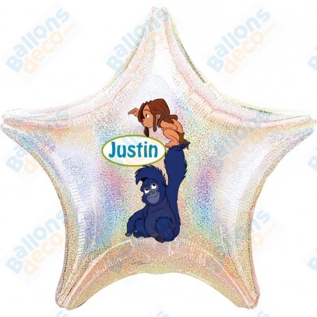 Ballon Tarzan et Terk Personnalisable Disney Anniversaire 1 Face, Décorations ballons pour anniversaire.