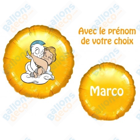 Ballon Hercule Baby et Pégase Prénom Disney, Décorations ballons pour anniversaire.