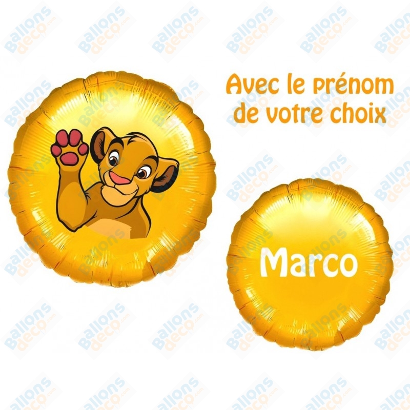 Cadre Photo Le Roi Lion - Argent 13x18 Cm - Avec Lettres Personnalisables - Décoration Chambre Enfant