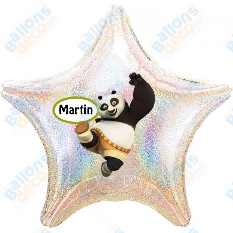 Ballon Kung Fu Panda Personnalisable 85cm Anniversaire 1 face