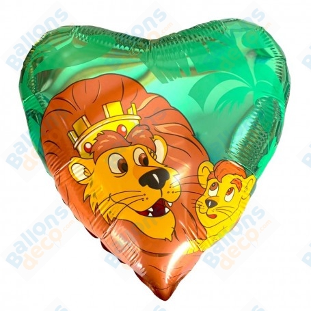 Ballon Coeur Style le Roi Lion Flexmétal Anniversaire, Décorations ballons pour anniversaire.