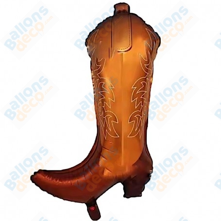Ballon Botte de CowBoy Marron